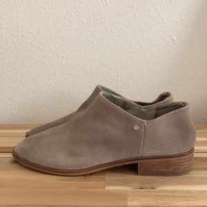 Sam Edelman Pacey grey leather slip on bootie